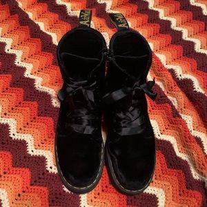 rare jadon velvet platform doc martens